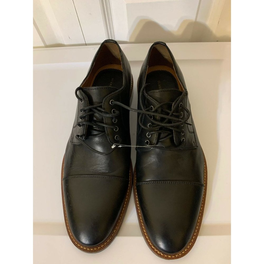 Blake McKay Men's Sz 8.5‎ Cap Toe Oxford Black Dress Shoe